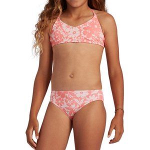 BillaBong Girl's Way To Love Tank Bikini Set NWT Kids Size 5